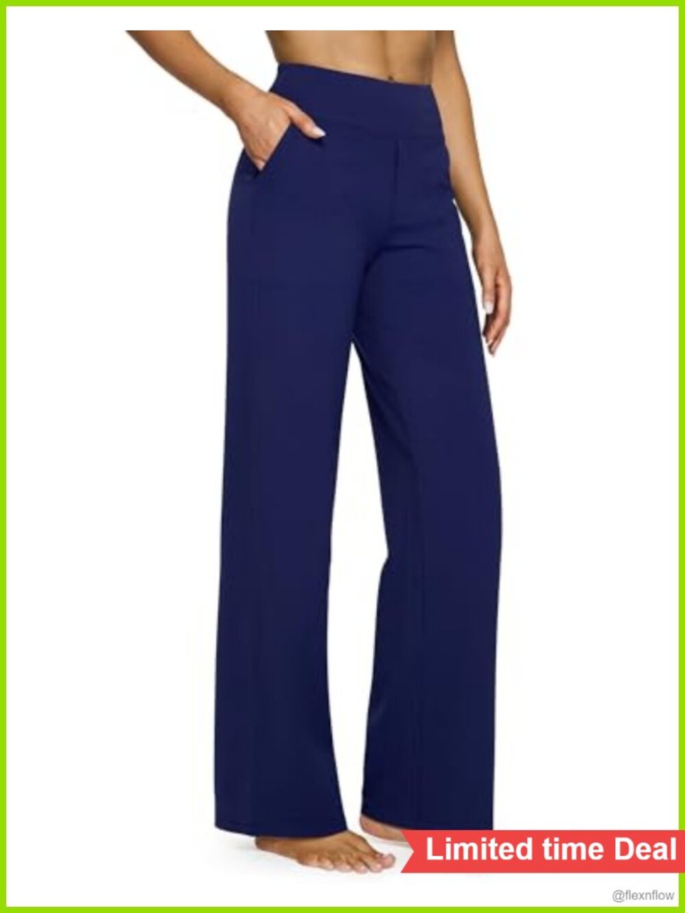 Wide Leg Yoga Pants High Waisted with Pockets 31 Inseam